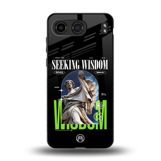 seeking wisdom back phone cover | glass case for oneplus nord 4