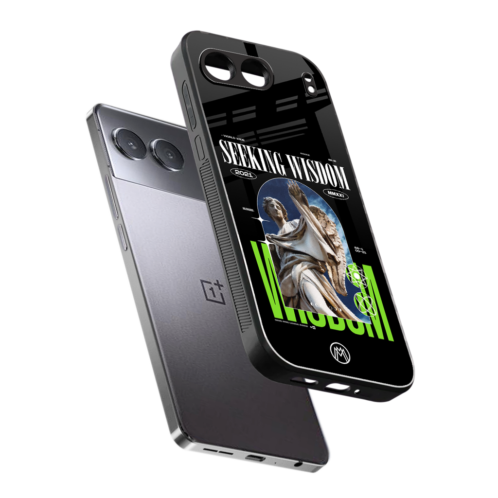 seeking wisdom back phone cover | glass case for oneplus nord 4