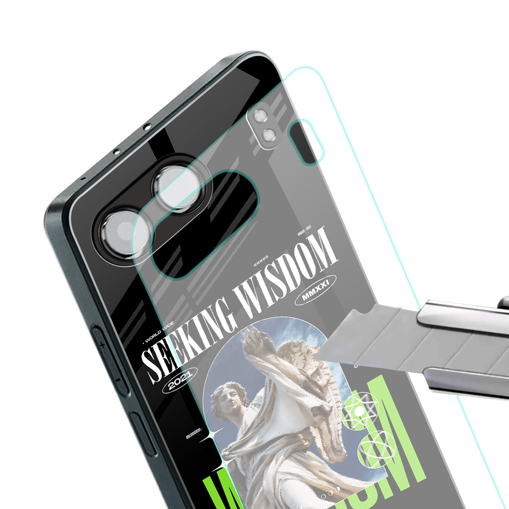 seeking wisdom back phone cover | glass case for oneplus nord 4