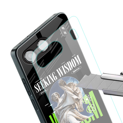 seeking wisdom back phone cover | glass case for oneplus nord 4