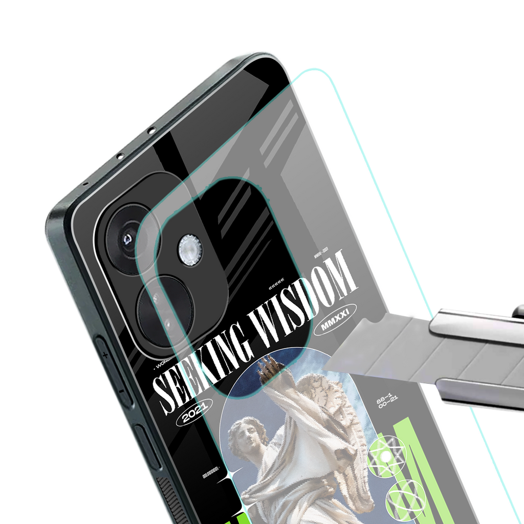 seeking wisdom back phone cover | glass case for oneplus nord ce 3
