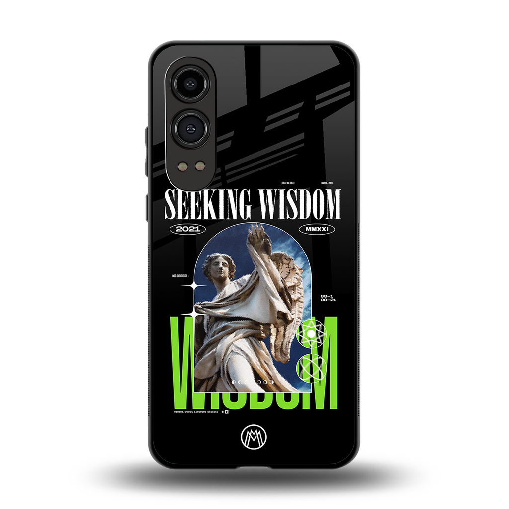 seeking wisdom back phone cover | glass case for oneplus nord ce 4 lite