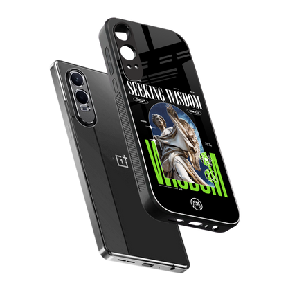seeking wisdom back phone cover | glass case for oneplus nord ce 4 lite