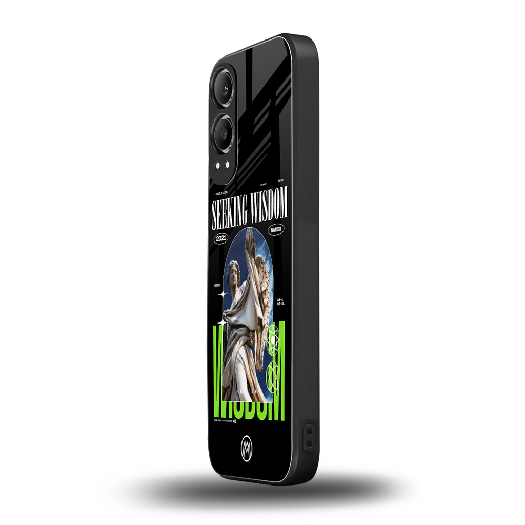 seeking wisdom back phone cover | glass case for oneplus nord ce 4 lite