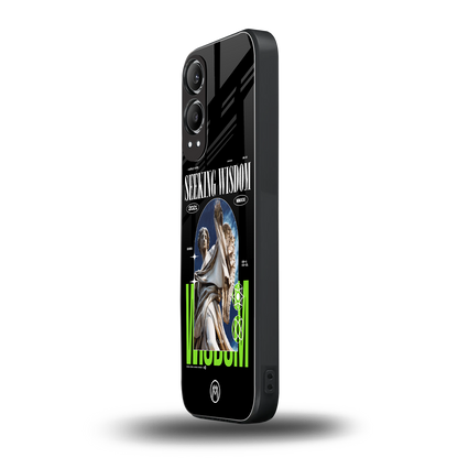 seeking wisdom back phone cover | glass case for oneplus nord ce 4 lite