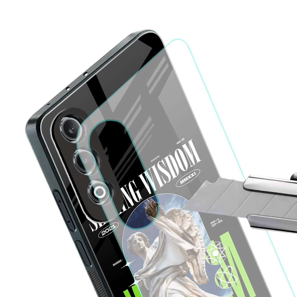 seeking wisdom back phone cover | glass case for oneplus nord ce 4
