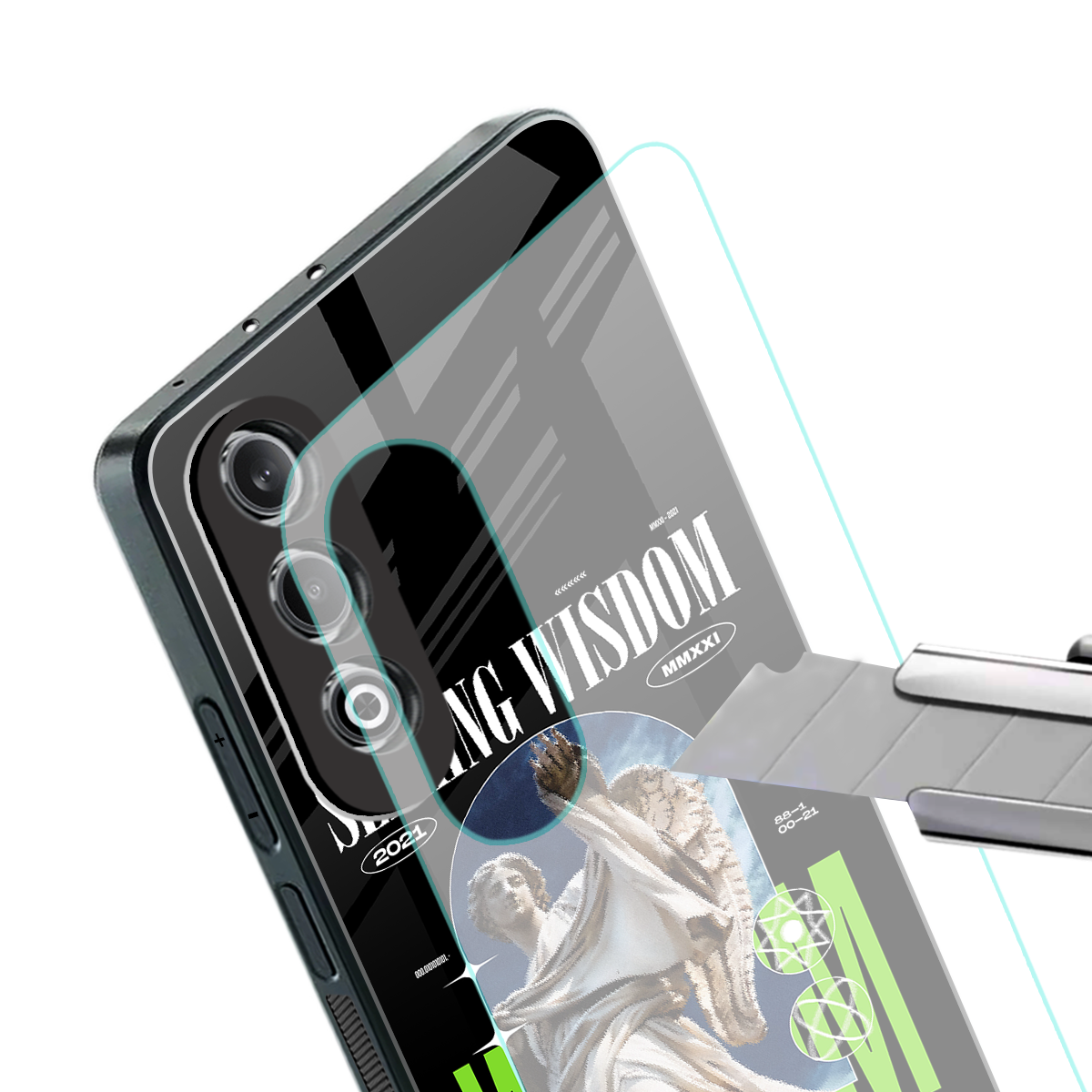 seeking wisdom back phone cover | glass case for oneplus nord ce 4