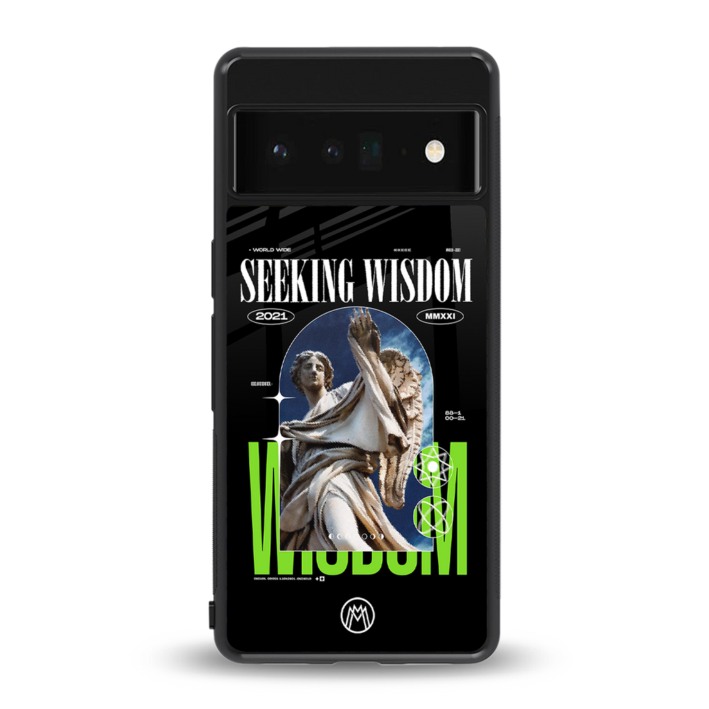 seeking wisdom back phone cover | glass case for google pixel 6 pro