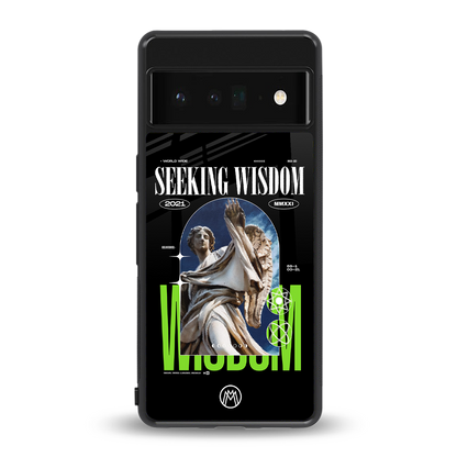seeking wisdom back phone cover | glass case for google pixel 6 pro