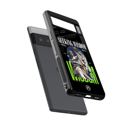seeking wisdom back phone cover | glass case for google pixel 6 pro