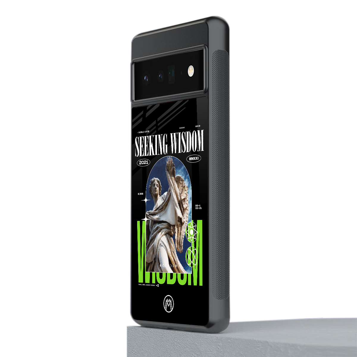 seeking wisdom back phone cover | glass case for google pixel 6 pro
