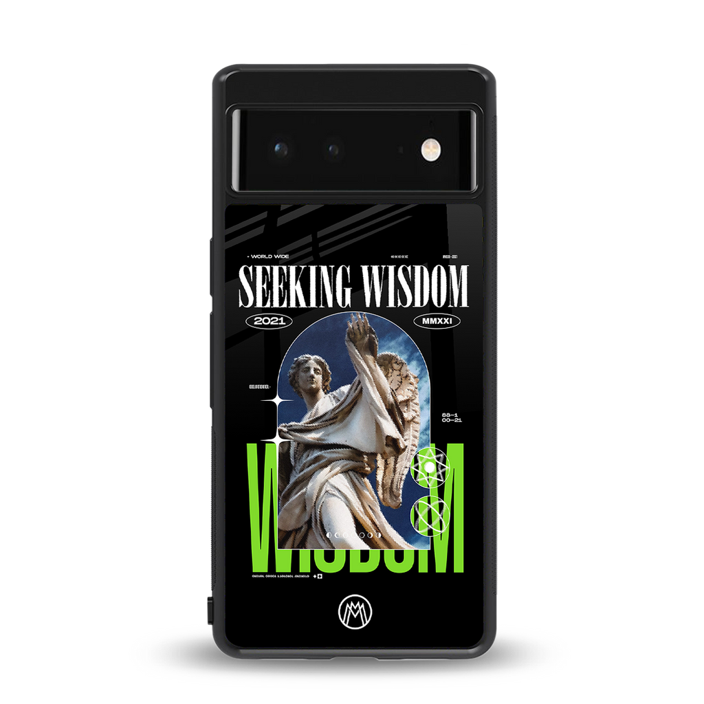 seeking wisdom back phone cover | glass case for google pixel 6