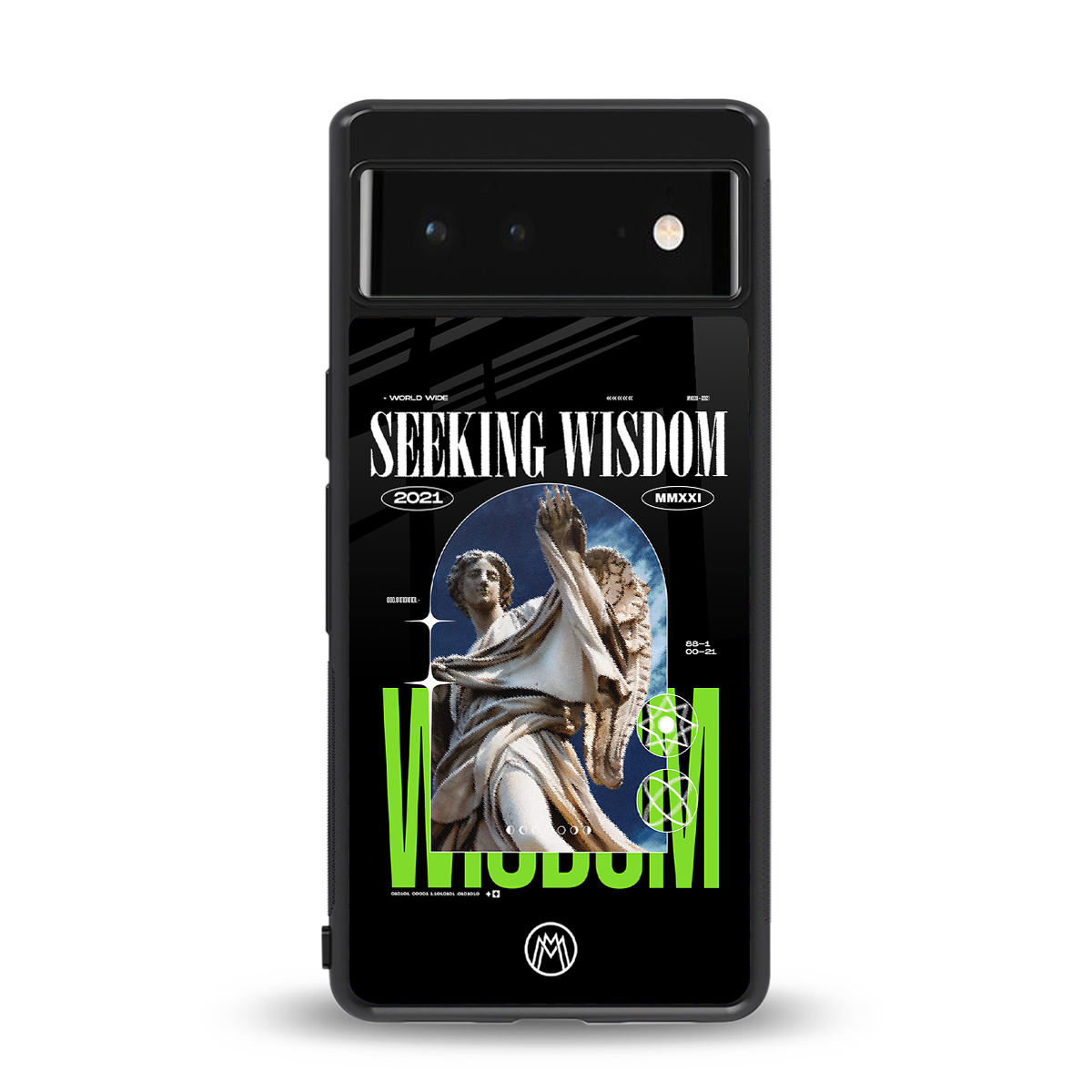 seeking wisdom back phone cover | glass case for google pixel 6