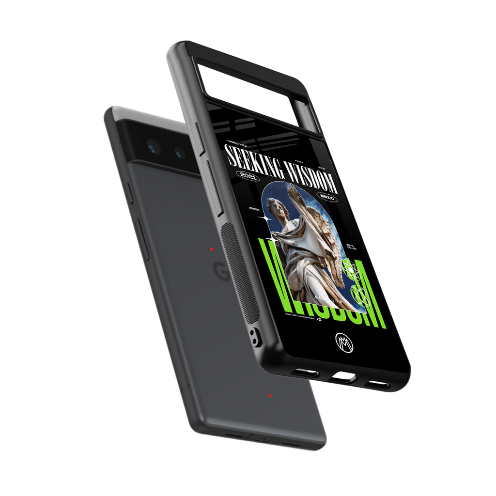 seeking wisdom back phone cover | glass case for google pixel 6