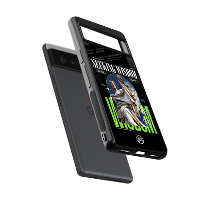 seeking wisdom back phone cover | glass case for google pixel 6