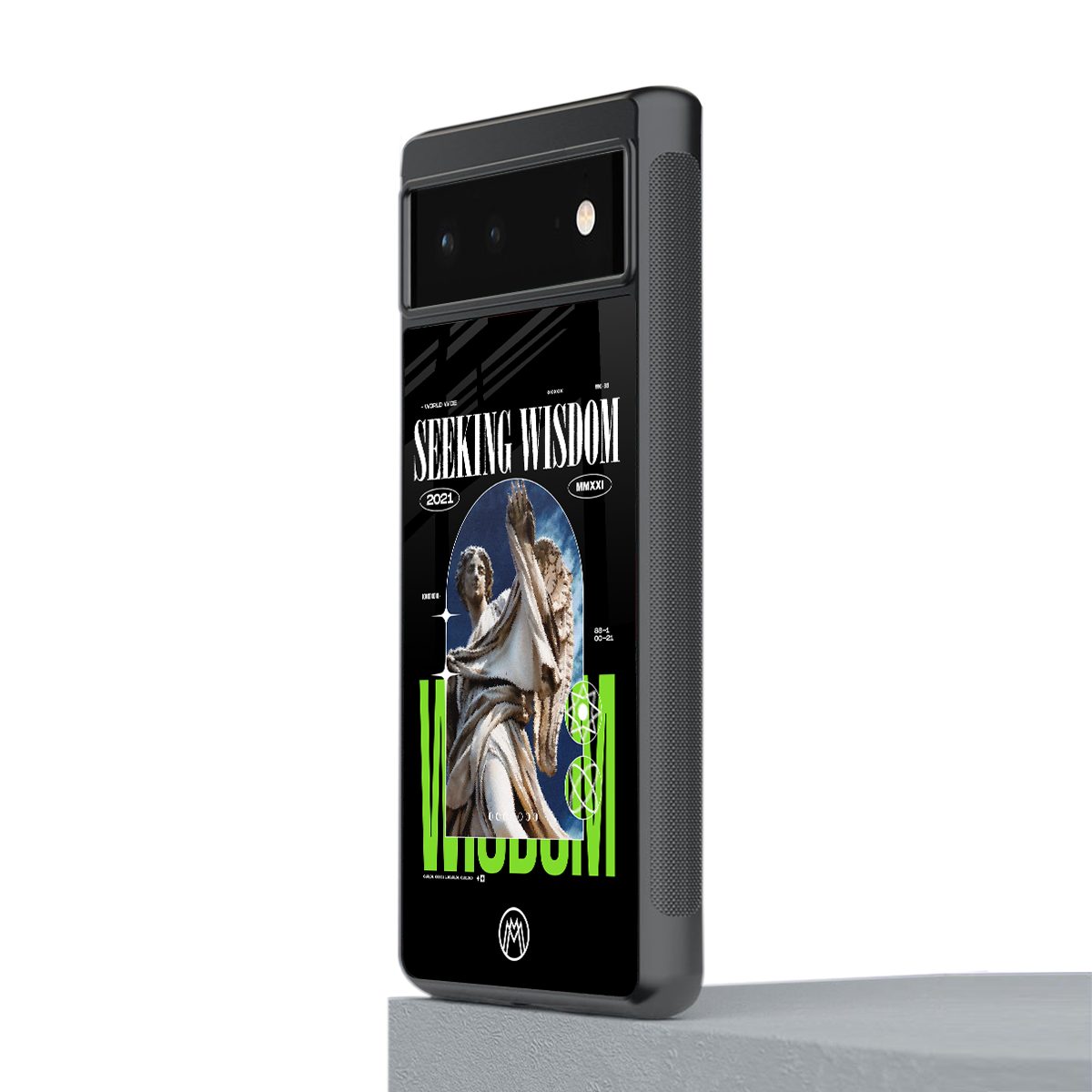 seeking wisdom back phone cover | glass case for google pixel 6