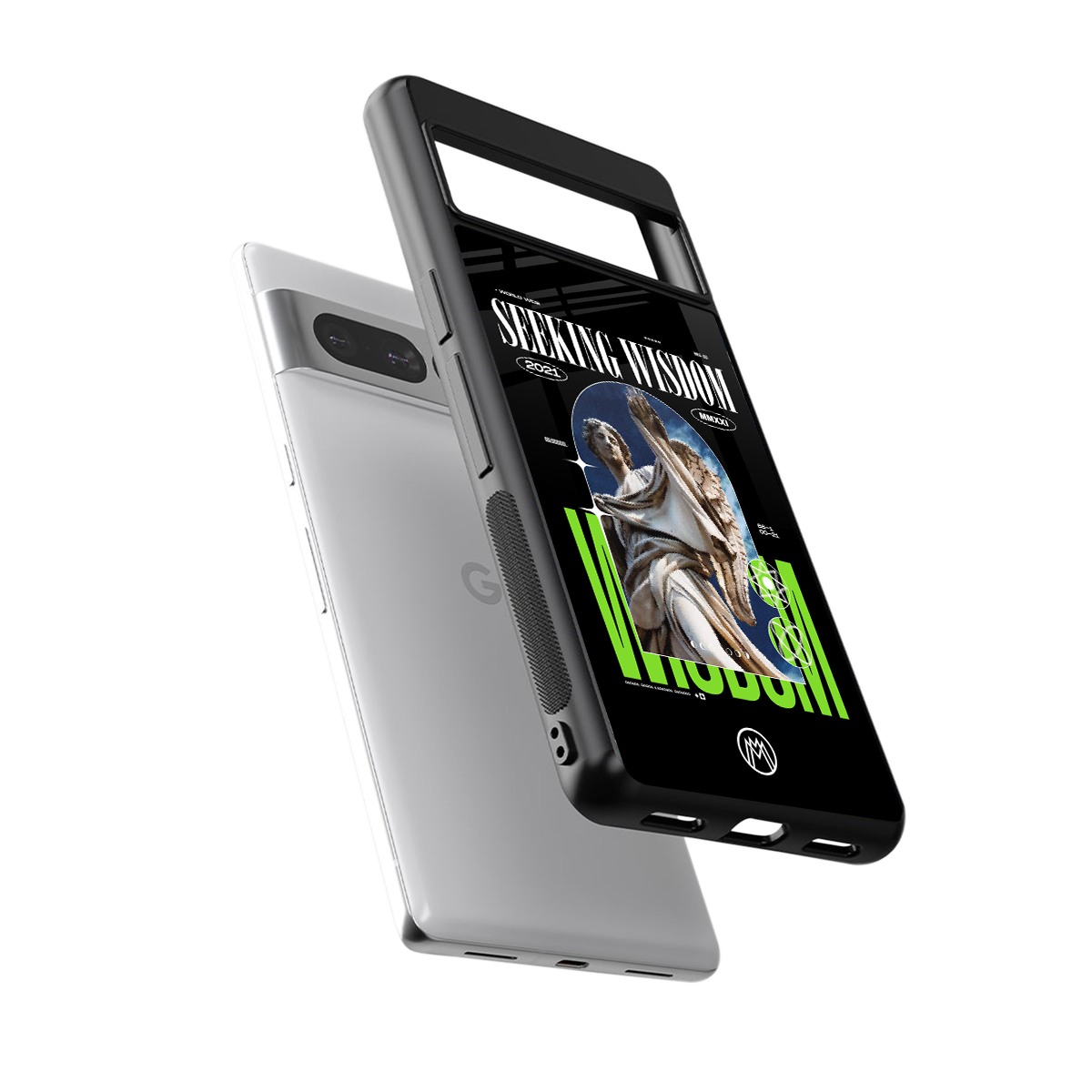 seeking wisdom back phone cover | glass case for google pixel 7 pro