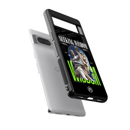 seeking wisdom back phone cover | glass case for google pixel 7 pro