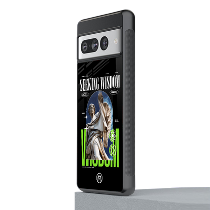 seeking wisdom back phone cover | glass case for google pixel 7 pro