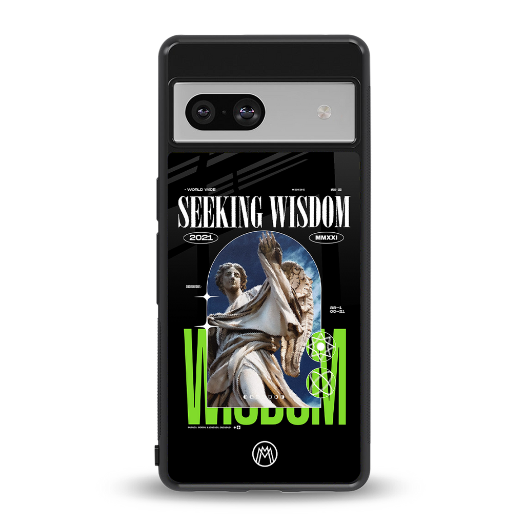 seeking wisdom back phone cover | glass case for Google Pixel 7A