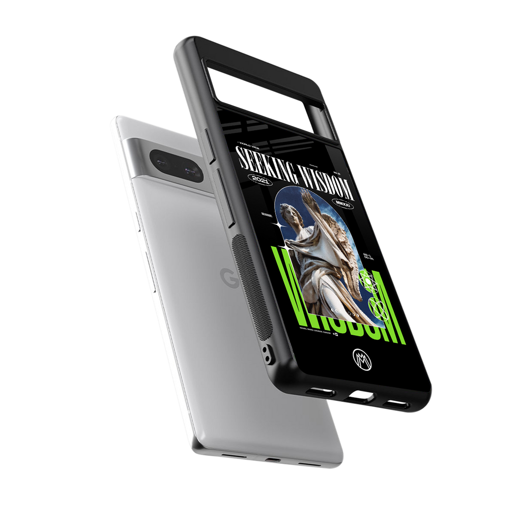 seeking wisdom back phone cover | glass case for Google Pixel 7