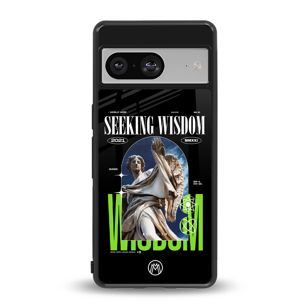 seeking wisdom back phone cover | glass case for Google Pixel 8