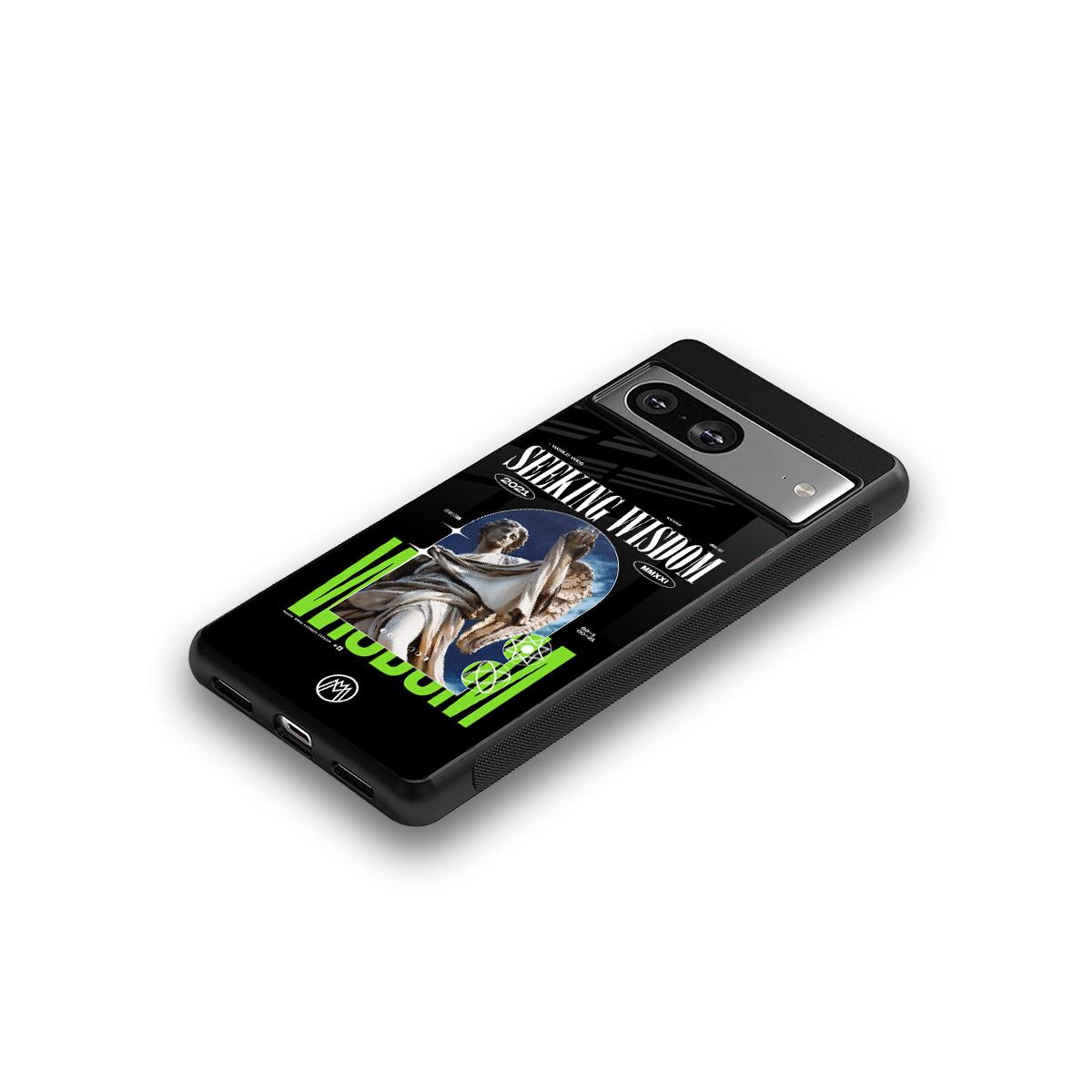 seeking wisdom back phone cover | glass case for Google Pixel 8