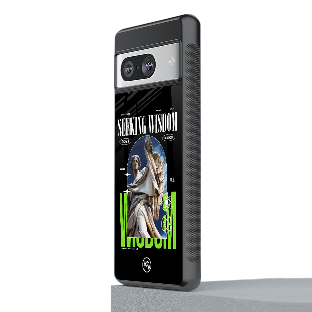 seeking wisdom back phone cover | glass case for Google Pixel 8