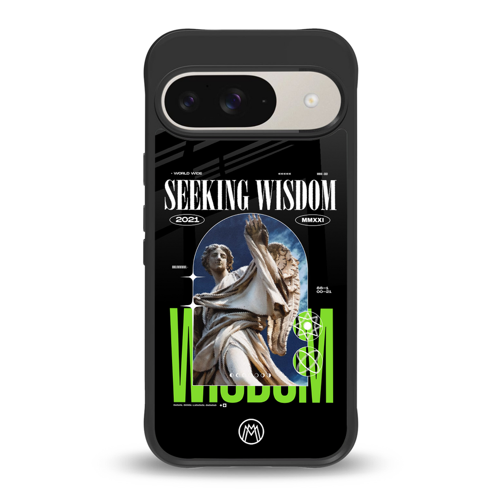 seeking wisdom back phone cover | glass case for google pixel 9
