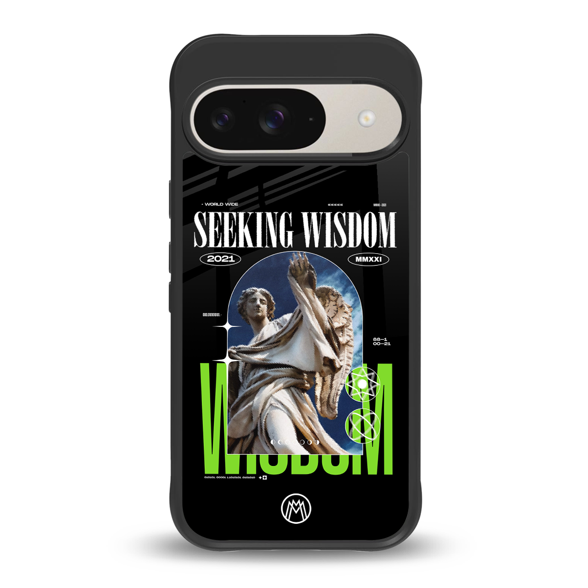 seeking wisdom back phone cover | glass case for google pixel 9