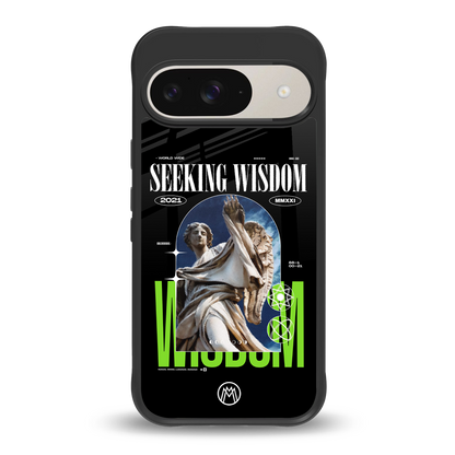 seeking wisdom back phone cover | glass case for google pixel 9
