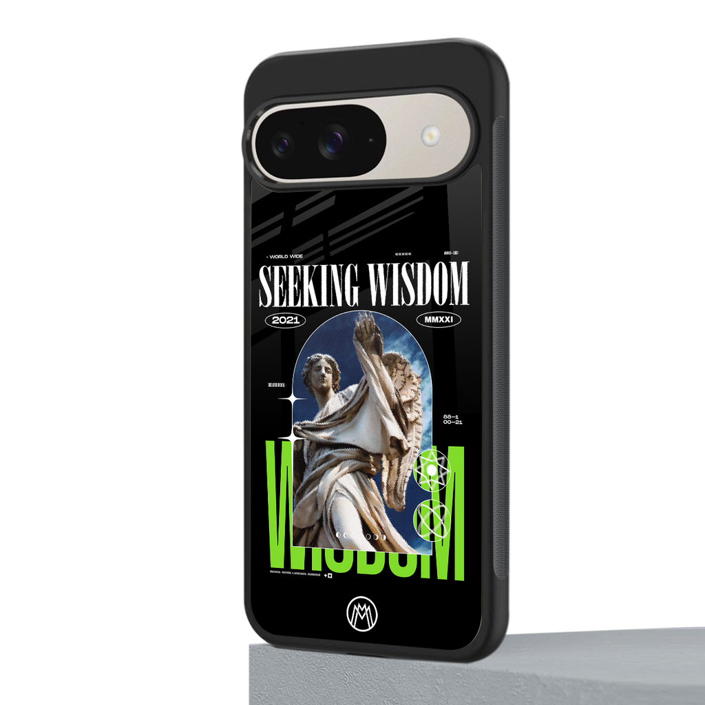 seeking wisdom back phone cover | glass case for google pixel 9
