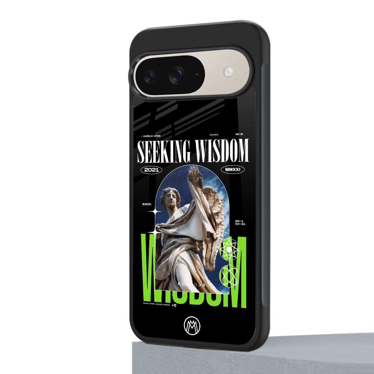 seeking wisdom back phone cover | glass case for google pixel 9