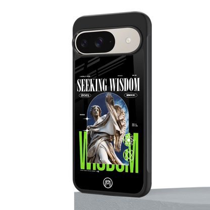 seeking wisdom back phone cover | glass case for google pixel 9