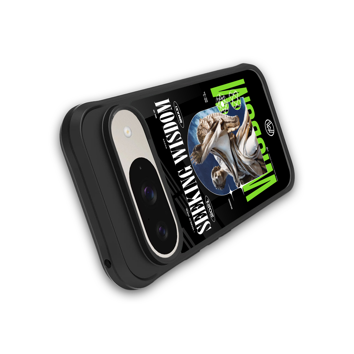 seeking wisdom back phone cover | glass case for google pixel 9