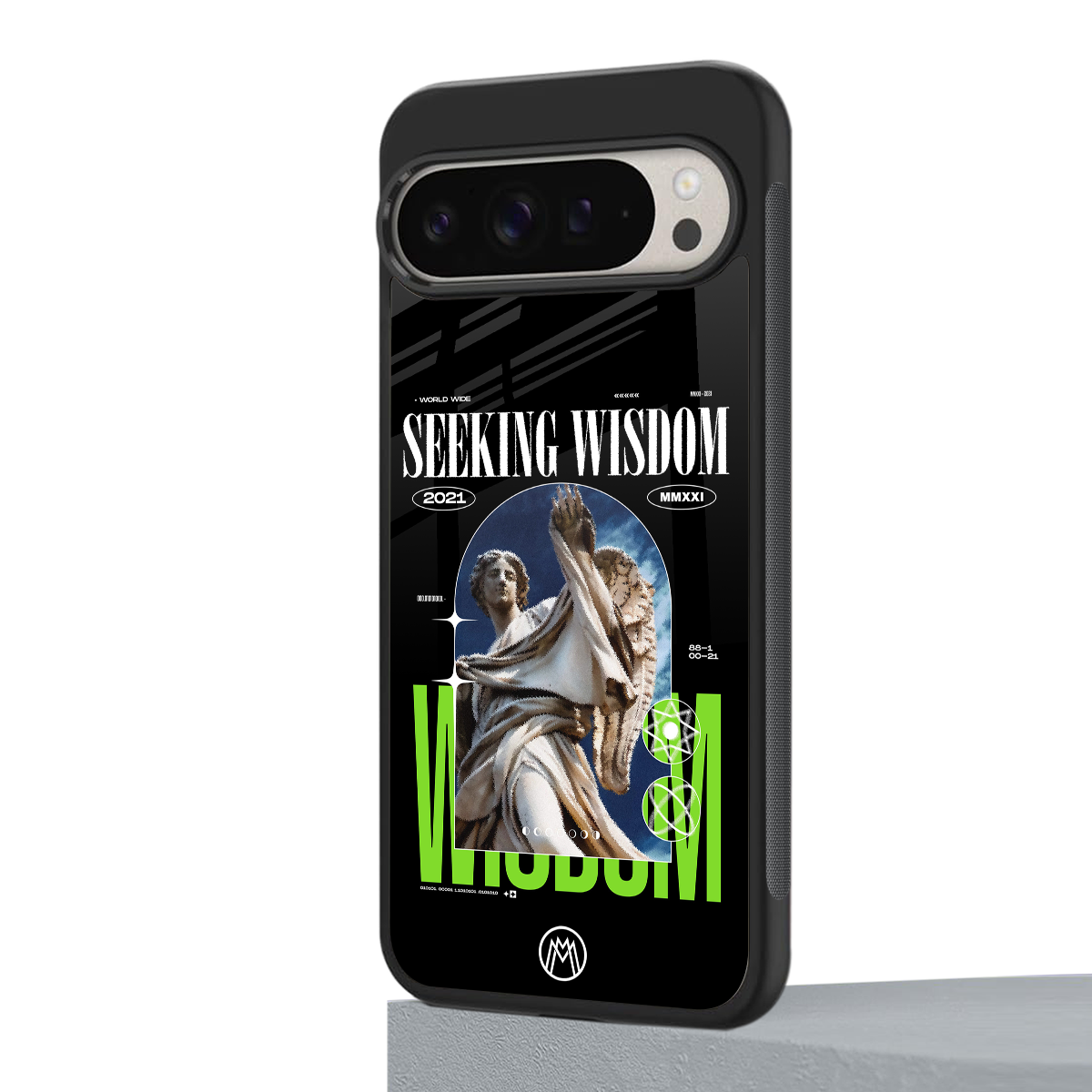 seeking wisdom back phone cover | glass case for google pixel 9 pro