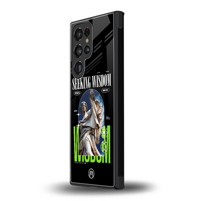 seeking wisdom back phone cover | glass case for samsung galaxy s24 ultra