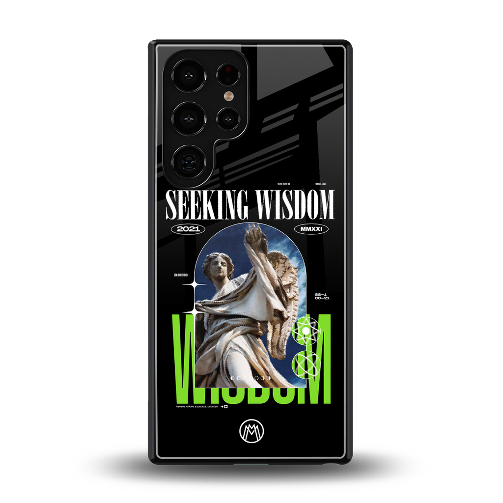 seeking wisdom back phone cover | glass case for samsung galaxy s25 ultra