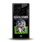 seeking wisdom back phone cover | glass case for samsung galaxy s25 ultra