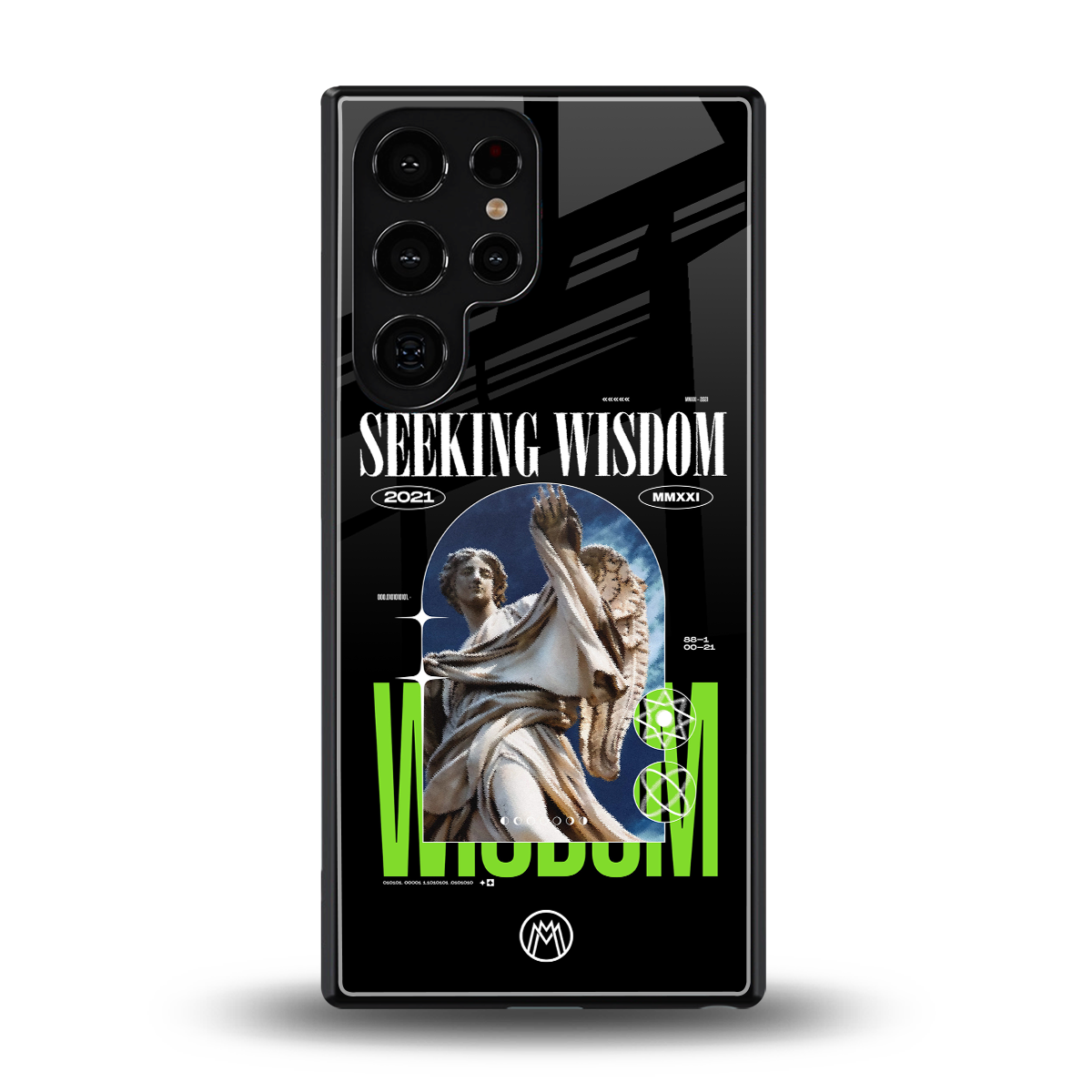 seeking wisdom back phone cover | glass case for samsung galaxy s25 ultra