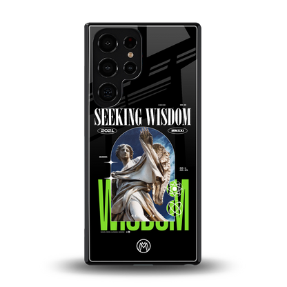 seeking wisdom back phone cover | glass case for samsung galaxy s25 ultra
