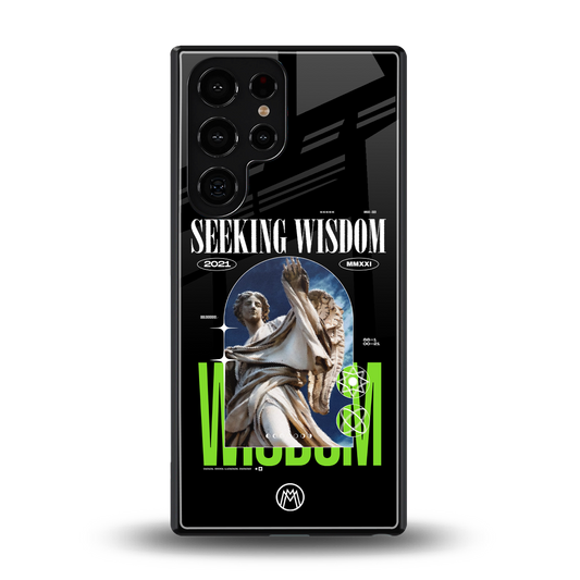 seeking wisdom back phone cover | glass case for samsung galaxy s25 ultra