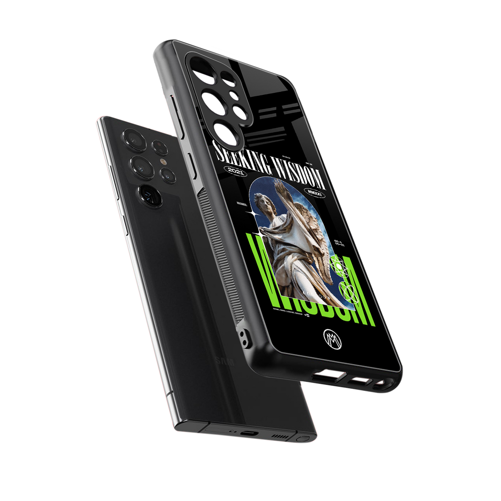 seeking wisdom back phone cover | glass case for samsung galaxy s25 ultra