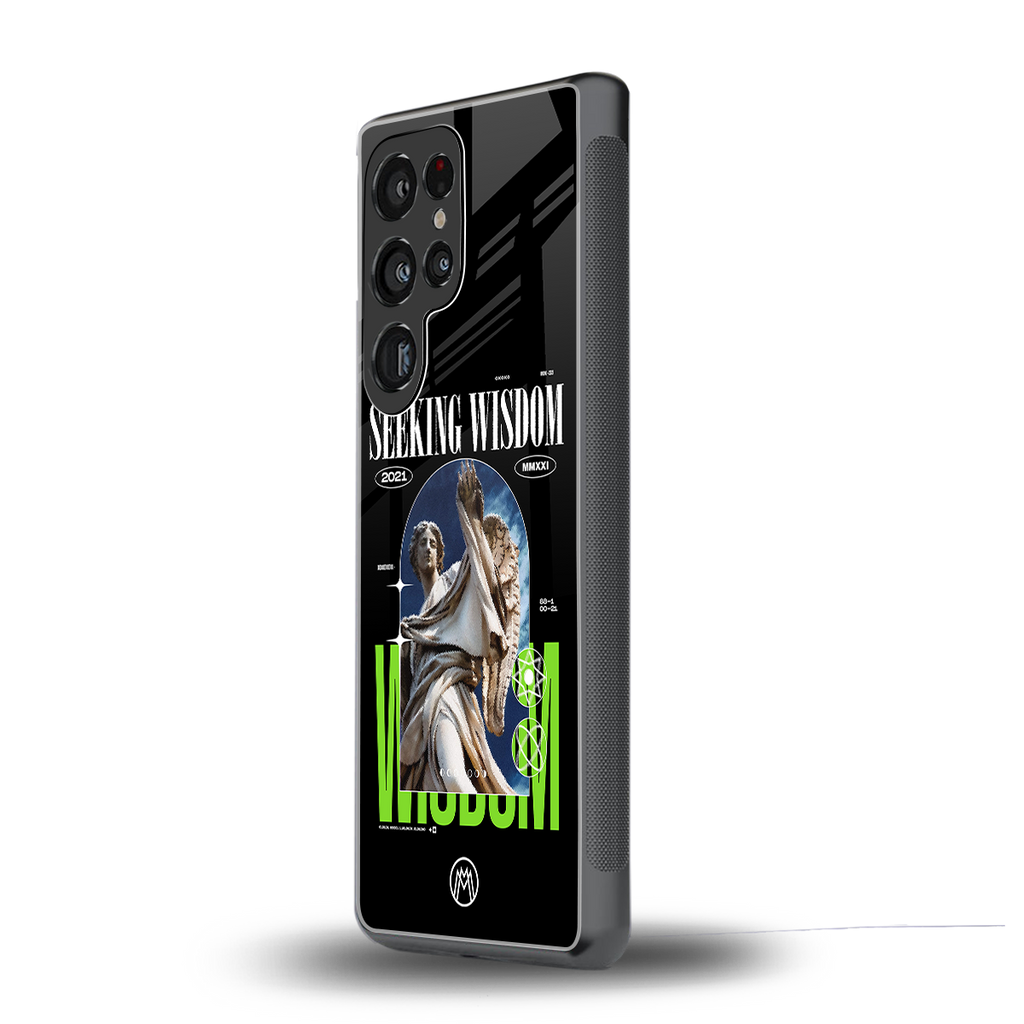 seeking wisdom back phone cover | glass case for samsung galaxy s25 ultra