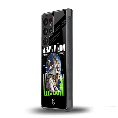 seeking wisdom back phone cover | glass case for samsung galaxy s25 ultra