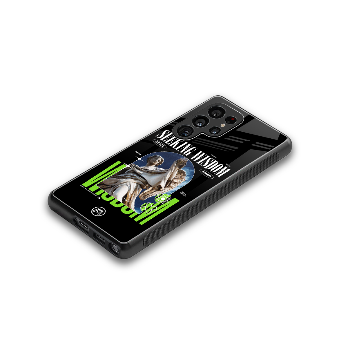 seeking wisdom back phone cover | glass case for samsung galaxy s25 ultra