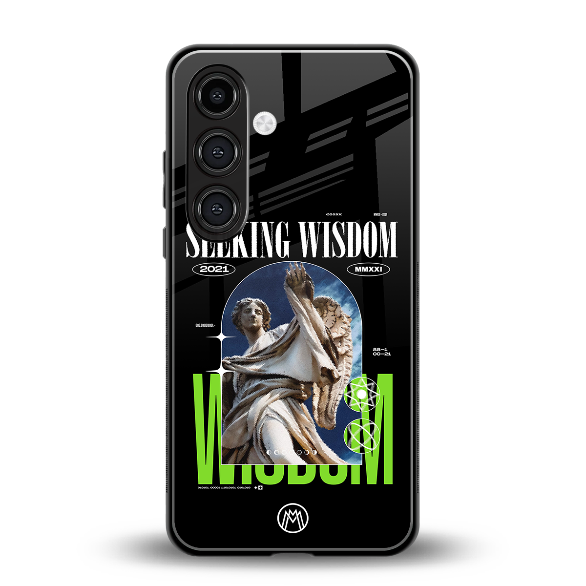 seeking wisdom back phone cover | glass case for samsung galaxy s23 plus