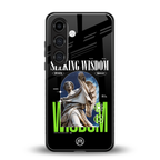 seeking wisdom back phone cover | glass case for samsung galaxy s25
