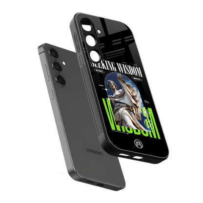 seeking wisdom back phone cover | glass case for samsung galaxy s24