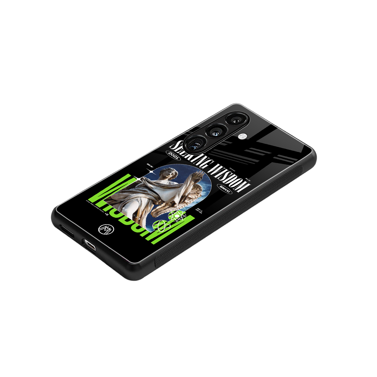 seeking wisdom back phone cover | glass case for samsung galaxy s24 plus